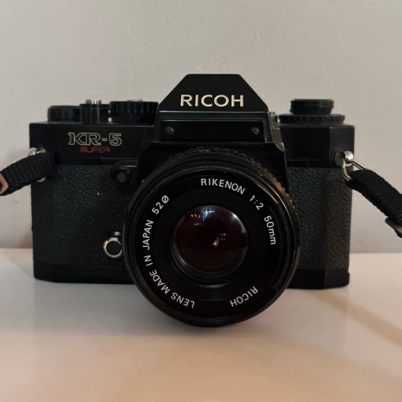 Vintage Film Camera - Ricoh KR-5 Super SLR with Rikenon 50mm f/2 Prime Lens - Picture 2 of 10